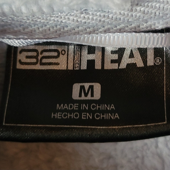 32 Degrees Heat | Light Blue Plush Zip-Up Jacket Medium - Picture 3 of 4